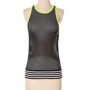 Monreal London Black Yellow Sleeveless Active Tank